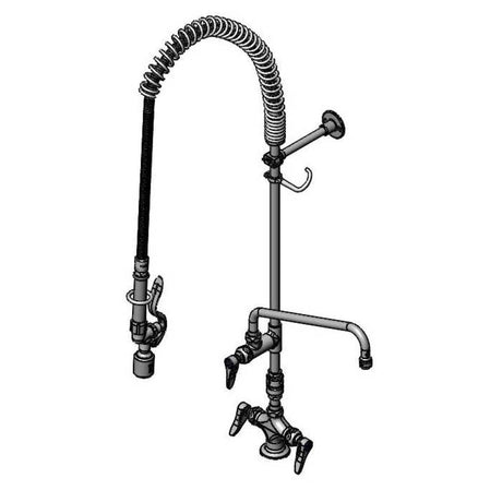 T&amp;S BRASS PARTS T&amp;S Brass B-0113-A12-V-BC Easyinstall Pre-Rinse Spring Action Single Hole - SKU TSB-0113-A12-V-BC
