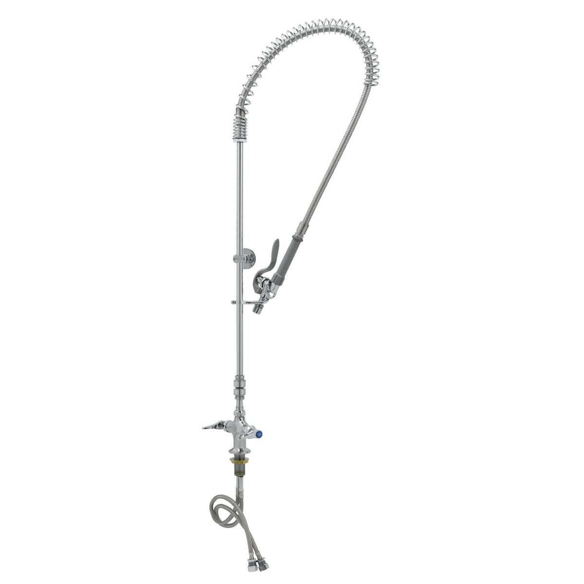T&amp;S BRASS PARTS T&amp;S Brass B-0113-CR-BVB-A Single Deck Mount Vertical Glass Filler Cerama Ca - SKU TSB-0113-CR-BVB-A