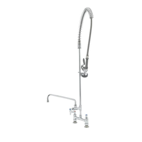 T&amp;S BRASS PARTS T&amp;S Brass B-0123-12-CR-B Pre-Rinse Unit W/ Ceramas Wall Bracket - SKU TSB-0123-12-CR-B