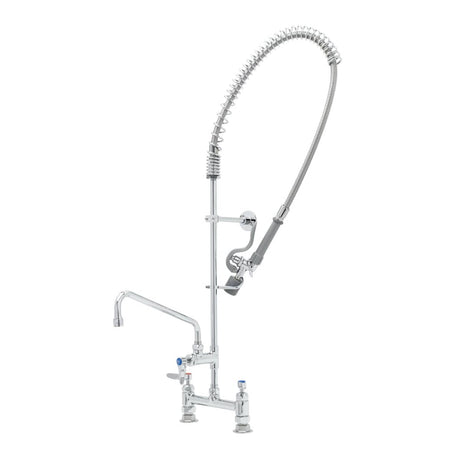 T&amp;S BRASS PARTS T&amp;S Brass B-0123-12-CR-BC Pre-Rinse Unit: 8 Deck Mount Ceramas Adf 12 S - SKU TSB-0123-12-CR-BC