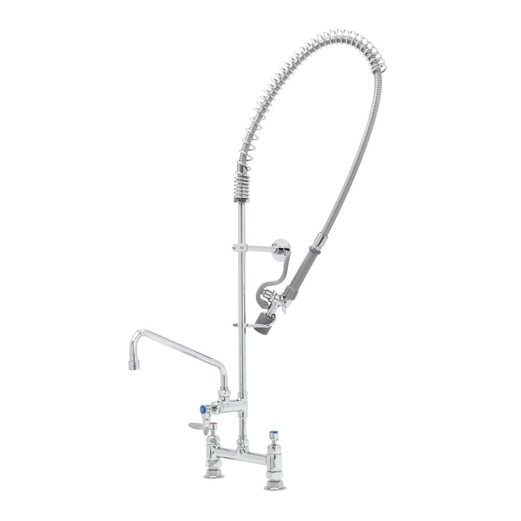 T&S BRASS PARTS T&S Brass B-0123-12-CR-BC Pre-Rinse Unit: 8 Deck Mount Ceramas Adf 12 S - SKU TSB-0123-12-CR-BC
