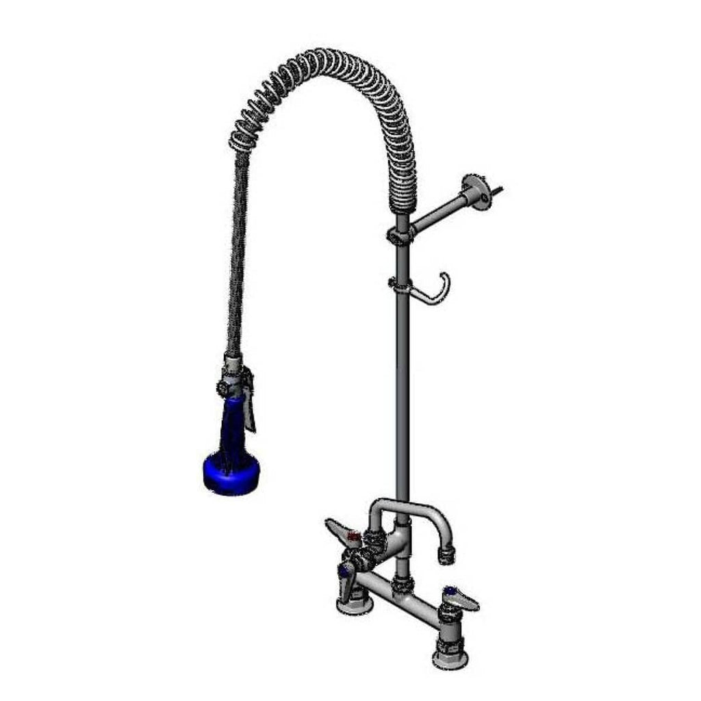 T&S BRASS PARTS T&S Brass B-0123-A06-B08 Easyinstall Pre-Rinse Spring Action 8 Deck Moun - SKU TSB-0123-A06-B08