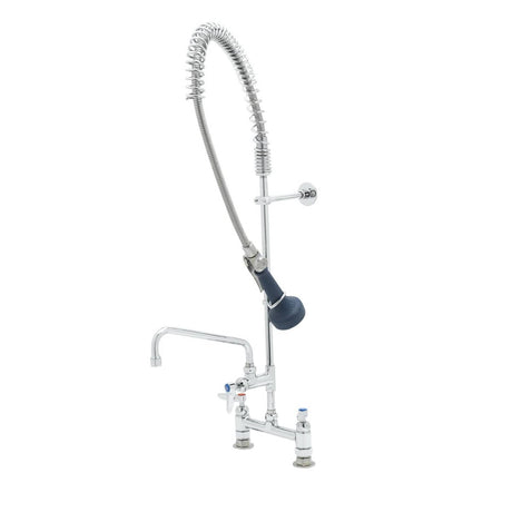 T&amp;S BRASS PARTS T&amp;S Brass B-0123-A10-B08 Easyinstall Pre-Rinse: Spring Action 8 Deck Moun - SKU TSB-0123-A10-B08