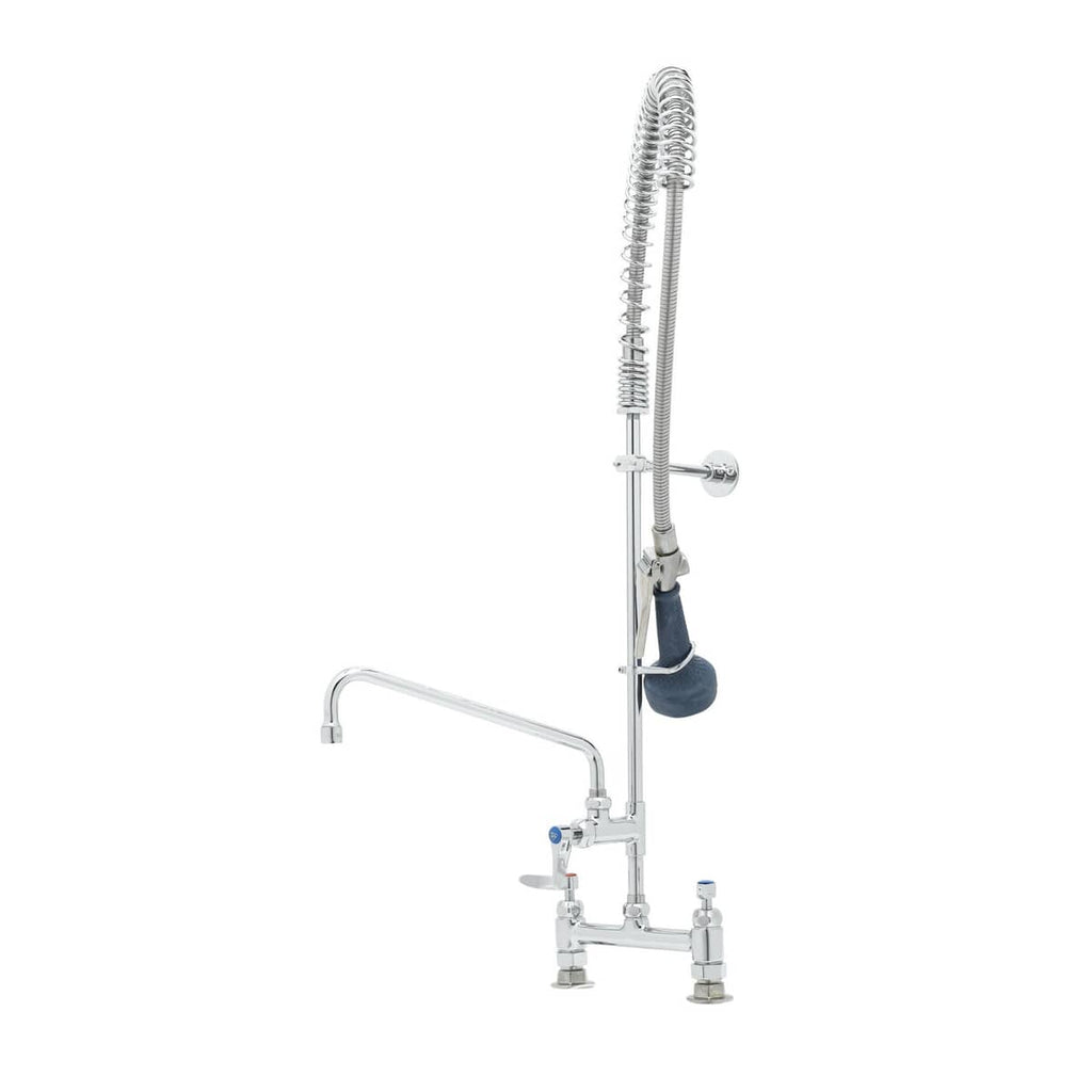 T&S BRASS PARTS T&S Brass B-0123-A12-08C Easyinstall Pre-Rinse Spring Action 8 Deck Moun - SKU TSB-0123-A12-08C