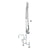 T&S BRASS PARTS T&S Brass B-0123-ADF06-B Easyinstall Pre-Rinse Deck Mount Base 8 Centers - SKU TSB-0123-ADF06-B