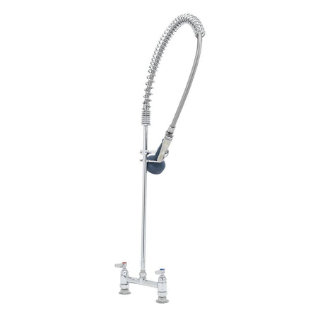 T&amp;S BRASS PARTS T&amp;S Brass B-0123-B08 Pre-Rinse Unit: 8 Deck Mount, Overhead Spring, B- - SKU TSB-0123-B08