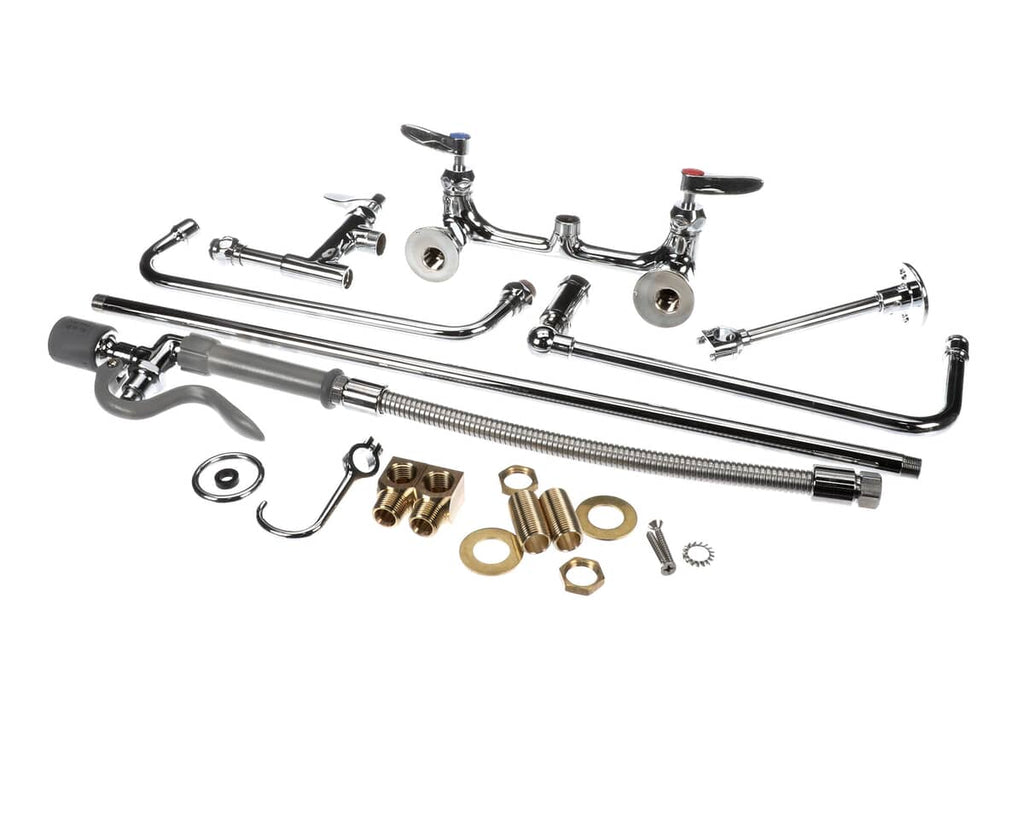T&S BRASS PARTS T&S Brass B-0131-12-CRBJK Pre-Rinse Overhead Swivel Arm 8 Wall M - SKU TSB-0131-12-CRBJK
