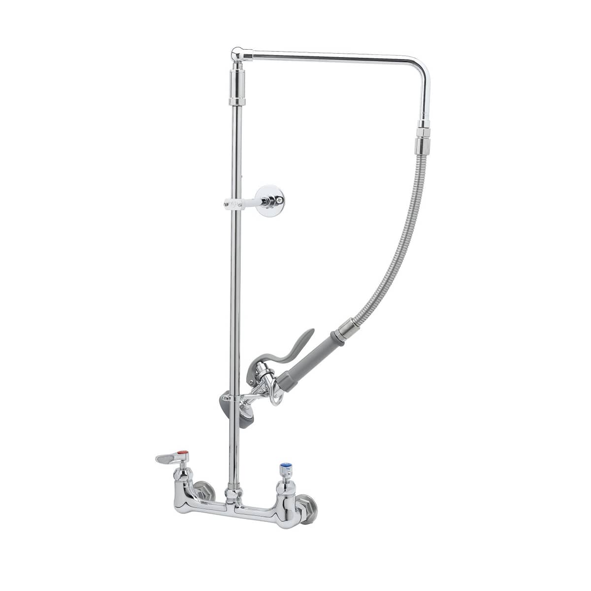 T&amp;S BRASS PARTS T&amp;S Brass B-0131-CR-B Pre-Rinse, Overhead Swivel Arm, Wall Mount Base, 8 - SKU TSB-0131-CR-B
