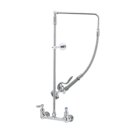 T&amp;S BRASS PARTS T&amp;S Brass B-0131-CR-B Pre-Rinse, Overhead Swivel Arm, Wall Mount Base, 8 - SKU TSB-0131-CR-B