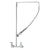 T&S BRASS PARTS T&S Brass B-0132 Pre-Rinse 18 Overhead Swivel Arm Wall Mount Bas - SKU TSB-0132