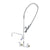 T&S BRASS PARTS T&S Brass B-0133-12CRVBCE Pre-Rinse 8C/C Wall Mount Add-On Faucet B-0230 - SKU TSB-0133-12CRVBCE
