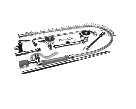 T&amp;S BRASS PARTS T&amp;S Brass B-0133-14-CRBJ Easyinstall Pre-Rinse 8 Wall Mount Cer - SKU TSB-0133-14-CRBJ