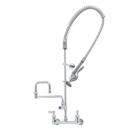 T&amp;S BRASS PARTS T&amp;S Brass B-0133-18DJ-CRB Easyinstall Pre-Rinse 8 Wall Mount Ceramas Add - SKU TSB-0133-18DJ-CRB