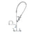 T&S BRASS PARTS T&S Brass B-0133-18DJ-CRB Easyinstall Pre-Rinse 8 Wall Mount Ceramas Add - SKU TSB-0133-18DJ-CRB