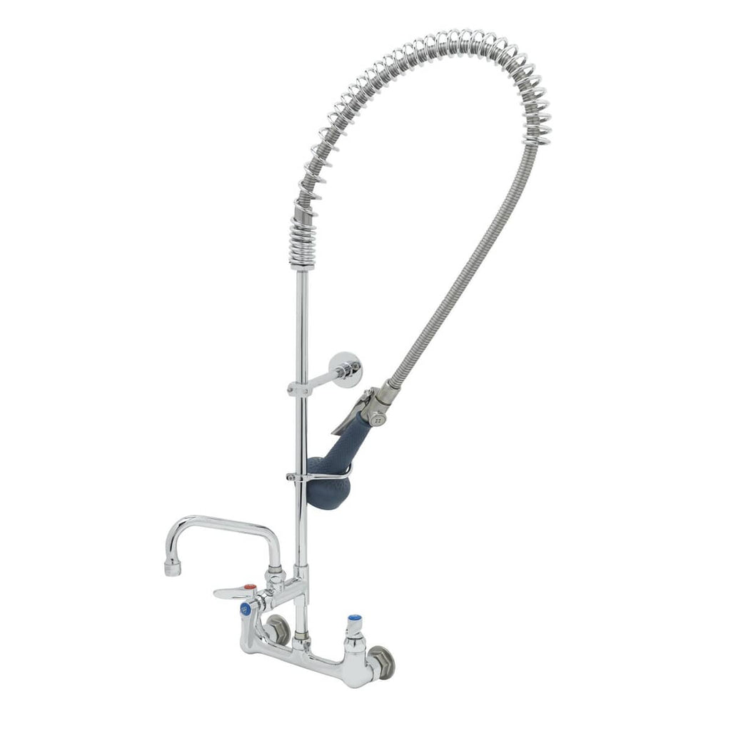 T&S BRASS PARTS T&S Brass B-0133-A06-B08C Easyinstall Pre-Rinse Spring Action 8 Wall Moun - SKU TSB-0133-A06-B08C