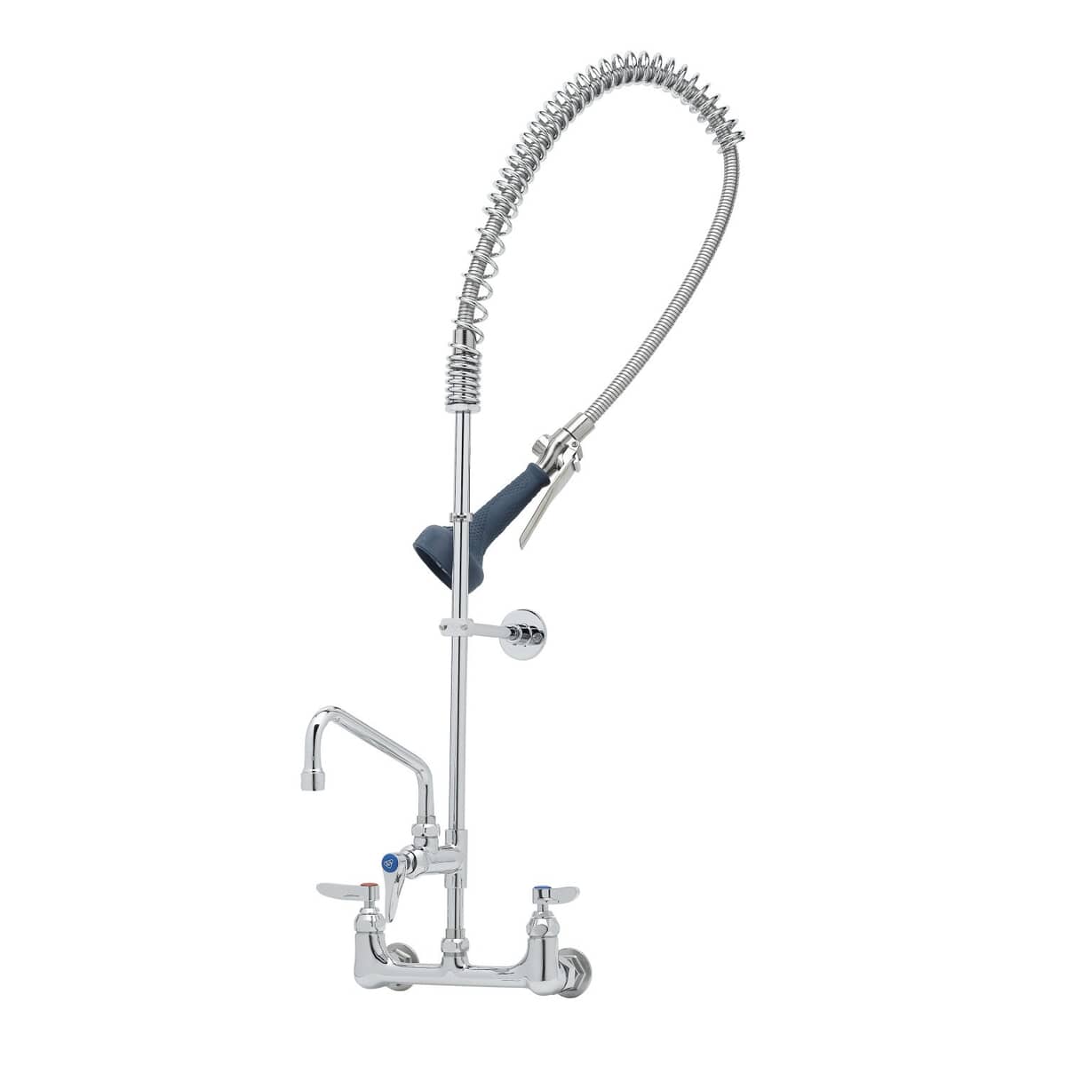 T&amp;S BRASS PARTS T&amp;S Brass B-0133-A08-B08C Easyinstall Pre-Rinse Spring Action 8 Wall Moun - SKU TSB-0133-A08-B08C