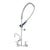 T&S BRASS PARTS T&S Brass B-0133-A08-B08C Easyinstall Pre-Rinse Spring Action 8 Wall Moun - SKU TSB-0133-A08-B08C