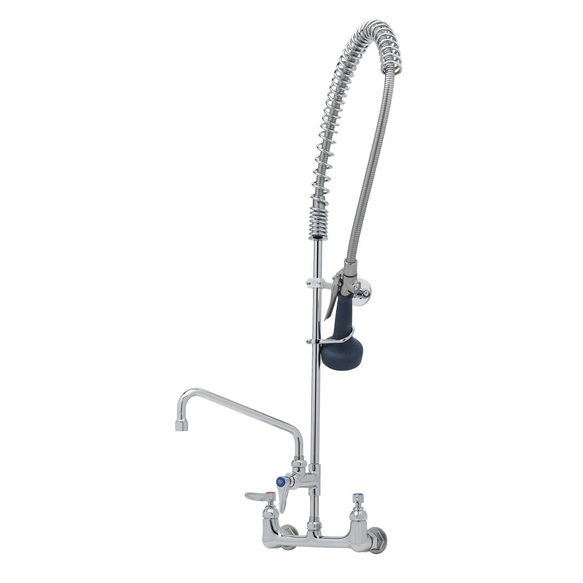 T&amp;S BRASS PARTS T&amp;S Brass B-0133-A10-B08C Easyinstall Pre-Rinse: Spring Action 8 Wall Moun - SKU TSB-0133-A10-B08C