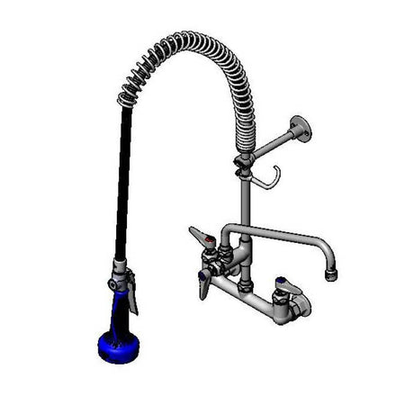 T&amp;S BRASS PARTS T&amp;S Brass B-0133-A12-B8CX Pre-Rinse Unit: 8 C/C Wall Mount 1/2 NPT Female - SKU TSB-0133-A12-B8CX