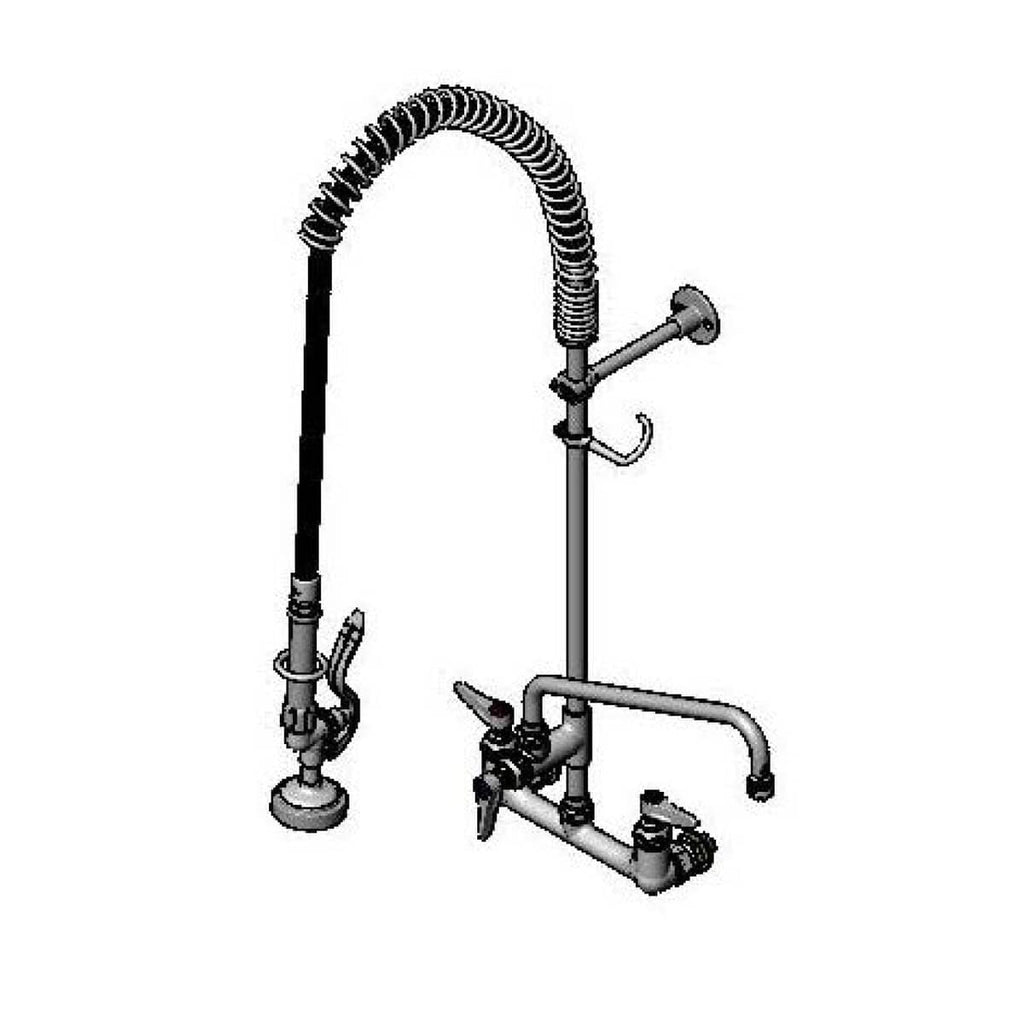 T&S BRASS PARTS T&S Brass B-0133-A12-CCB Easyinstall Pre-Rinse Spring Action Wall Mount - SKU TSB-0133-A12-CCB