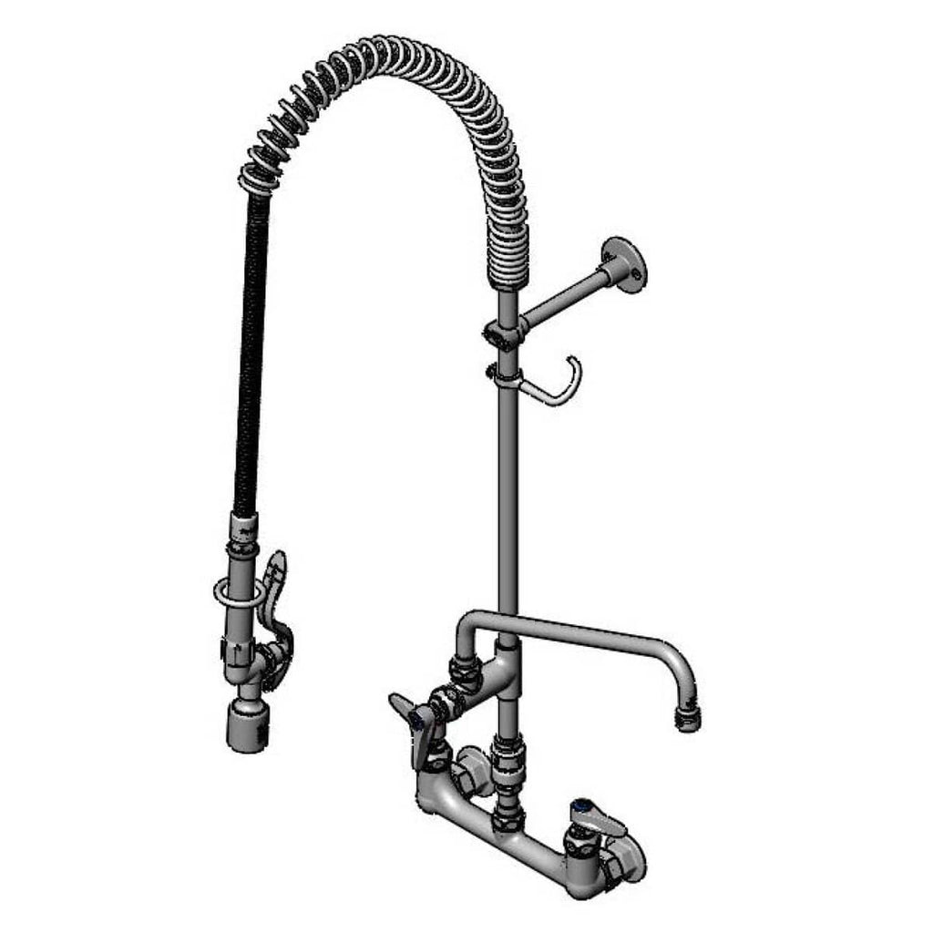 T&S BRASS PARTS T&S Brass B-0133-A12-V-BC Easyinstall Pre-Rinse Spring Action Wall Mount Ba - SKU TSB-0133-A12-V-BC