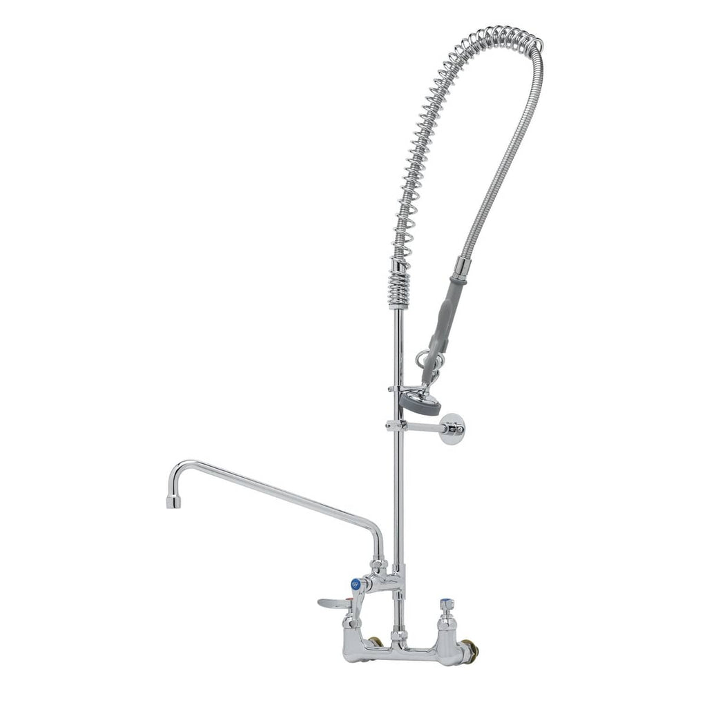 T&S BRASS PARTS T&S Brass B-0133-A14-CCB Easyinstall Pre-Rinse Spring Action 8 Wall Moun - SKU TSB-0133-A14-CCB