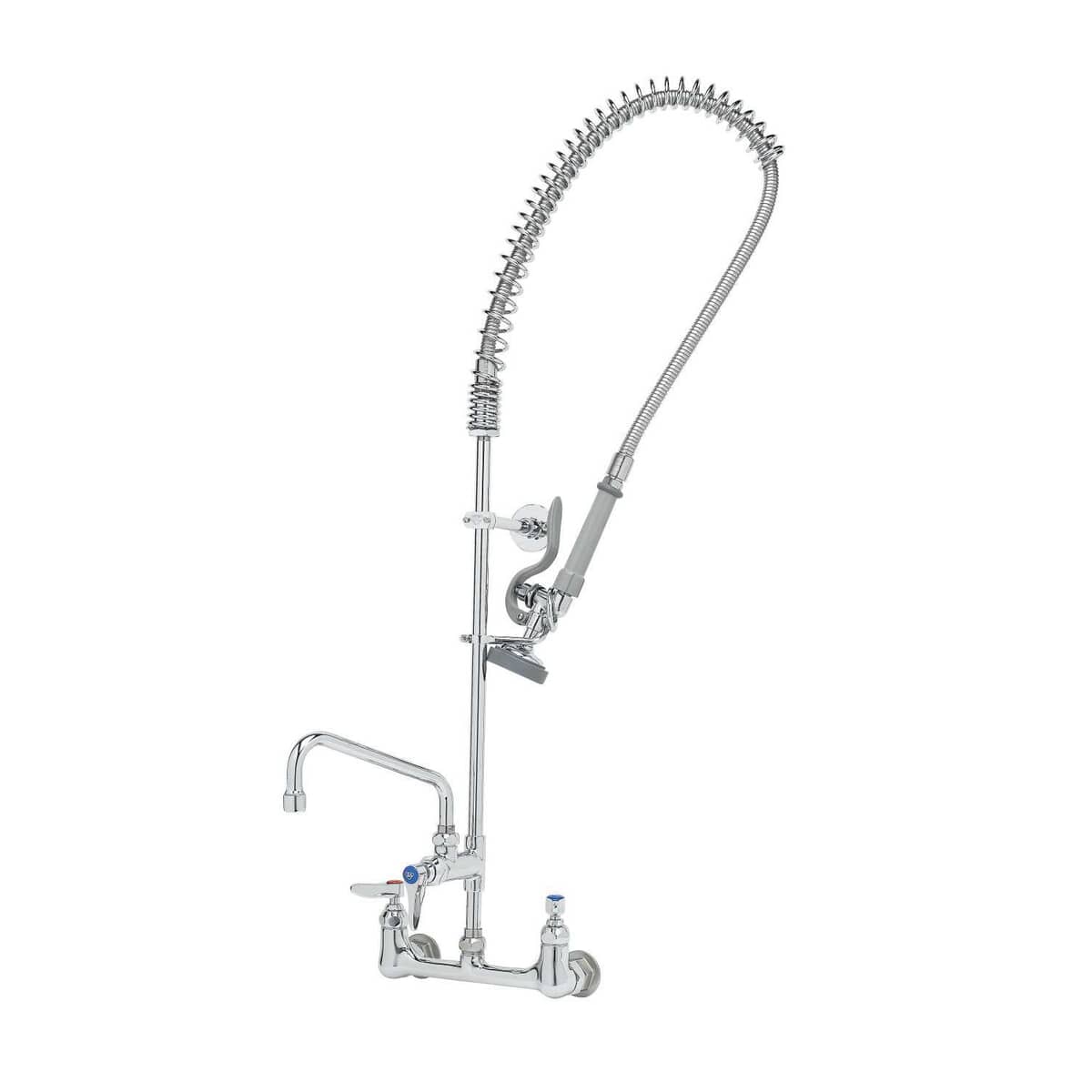 T&amp;S BRASS PARTS T&amp;S Brass B-0133-ADF08-B Easyinstall Pre-Rinse Spring Action Wall Mount - SKU TSB-0133-ADF08-B