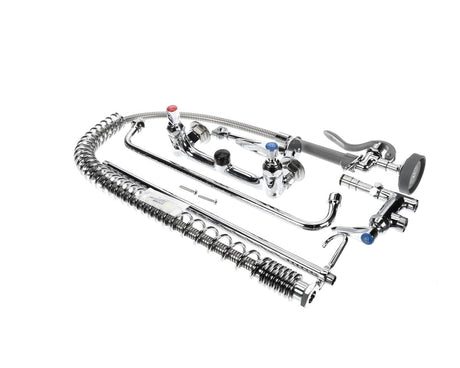 T&amp;S BRASS PARTS T&amp;S Brass B-0133-ADF16-B Easyinstall Pre-Rinse Unit: 8 Wall Mount - SKU TSB-0133-ADF16-B