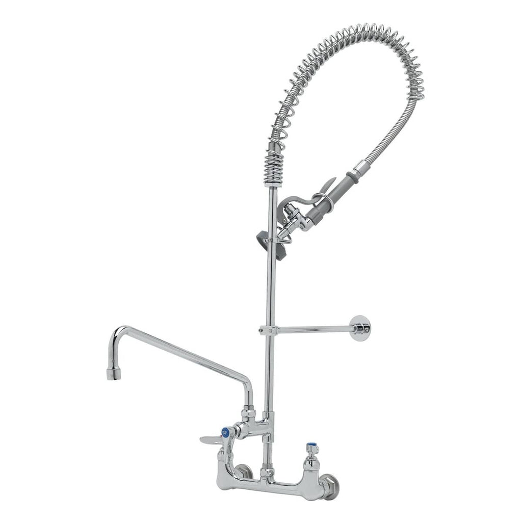 T&S BRASS PARTS T&S Brass B-0133-ADF16-BR 8 Wallmount Pre-Rinse Supply Stops-Hoses-Elbows - SKU TSB-0133-ADF16-BR