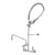 T&S BRASS PARTS T&S Brass B-0133-ADF16-BR 8 Wallmount Pre-Rinse Supply Stops-Hoses-Elbows - SKU TSB-0133-ADF16-BR