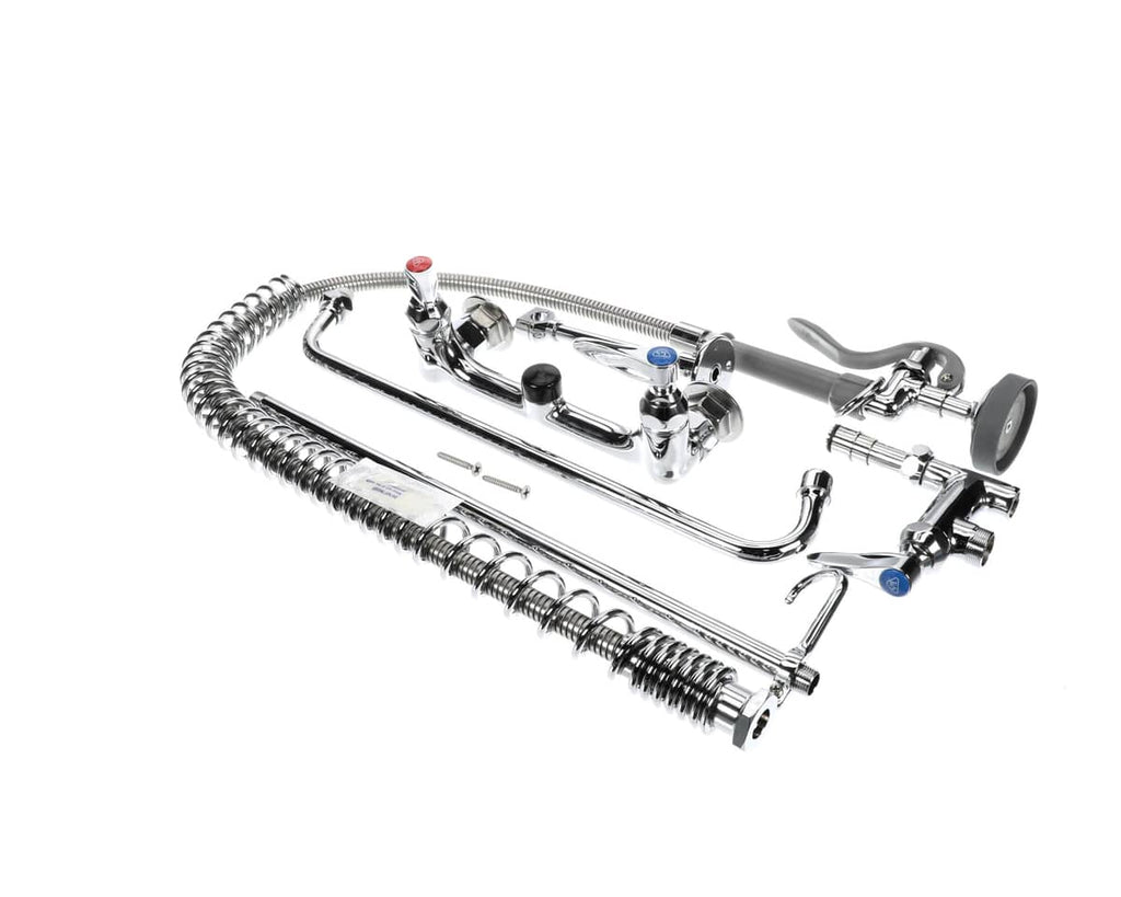 T&S BRASS PARTS T&S Brass B-0133-ADF16-B Easyinstall Pre-Rinse Unit: 8 Wall Mount - SKU TSB-0133-ADF16-B