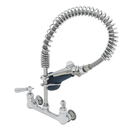 T&amp;S BRASS PARTS T&amp;S Brass B-0133-CR-B8SWX Easyinstall Pre-Rinse Unit: 8 Wall Mount Cerama - SKU TSB-0133-CR-B8SWX