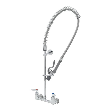 T&amp;S BRASS PARTS T&amp;S Brass B-0133-CR-BJ Easyinstall Pre-Rinse 8 Wall Mount Fauc - SKU TSB-0133-CR-BJ