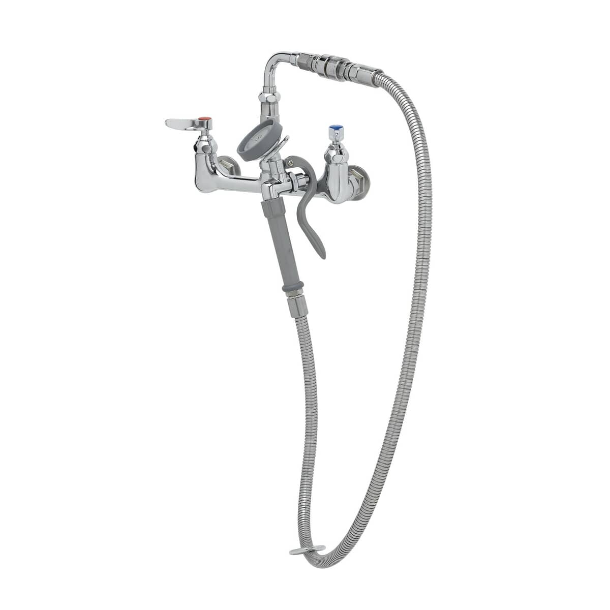 T&amp;S BRASS PARTS T&amp;S Brass B-0167-01 8 C/C Wall Mount Fct Vacuum Breaker 54 Stainless - SKU TSB-0167-01