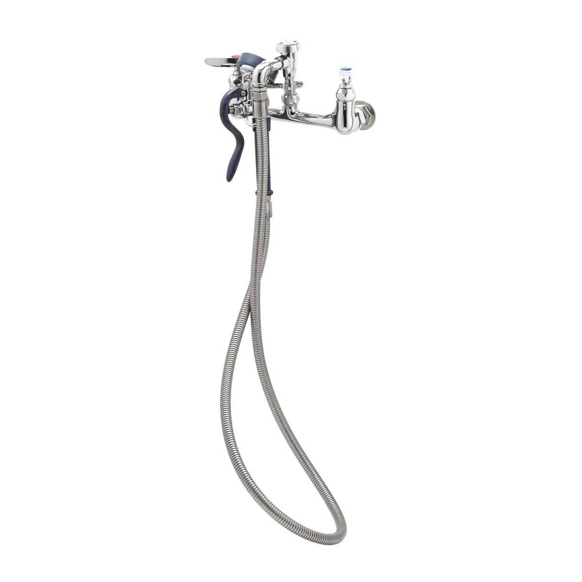 T&amp;S BRASS PARTS T&amp;S Brass B-0167 Spray Assembly 8 Wall Mount Base Faucet - SKU TSB-0167