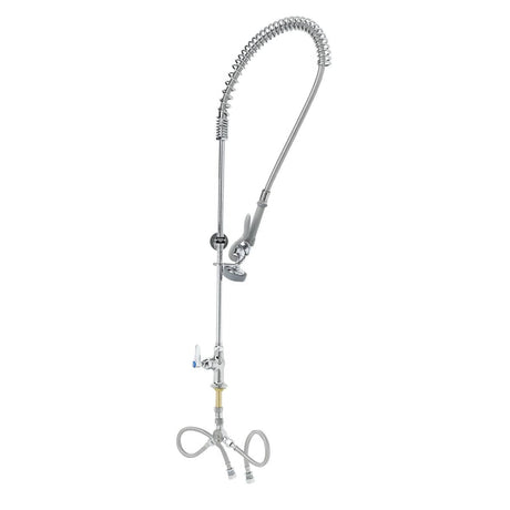 T&amp;S BRASS PARTS T&amp;S Brass B-0173-B Pre-Rinse, Single Hole Base, Flex Hoses, Single Te - SKU TSB-0173-B