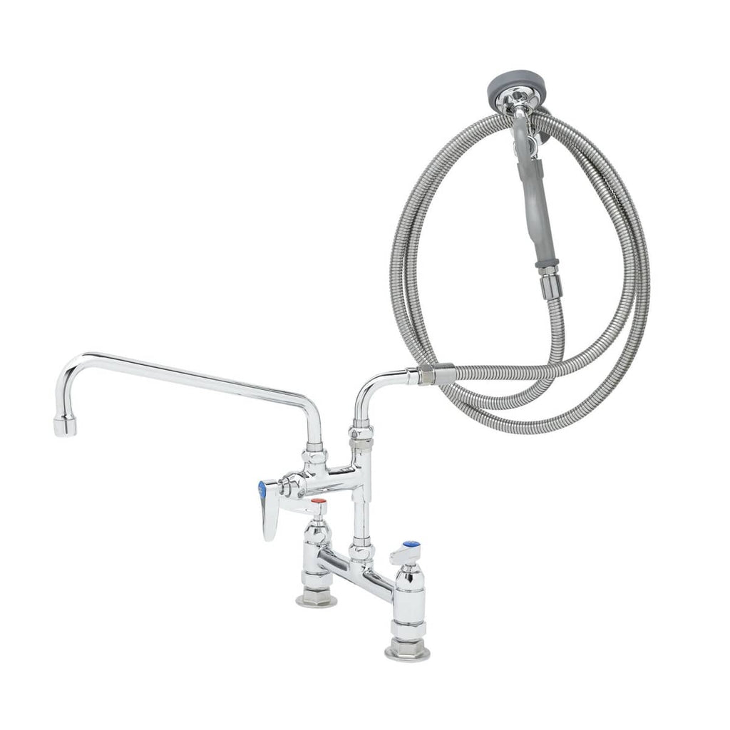 T&S BRASS PARTS T&S Brass B-0175-04 Pre-Rinse: 8 Deck Mount Base Add-On Fct W/ 12 S - SKU TSB-0175-04