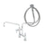 T&S BRASS PARTS T&S Brass B-0175-04 Pre-Rinse: 8 Deck Mount Base Add-On Fct W/ 12 S - SKU TSB-0175-04