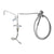 T&S BRASS PARTS T&S Brass B-0176 Spray Assembly Single Hole Base 12 Add-On Fauce - SKU TSB-0176