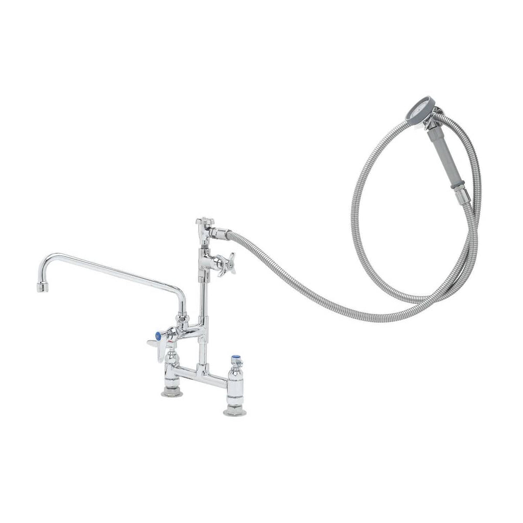 T&S BRASS PARTS T&S Brass B-0177 Spray Assembly 8 Deck Mount Base 12 Ad - SKU TSB-0177