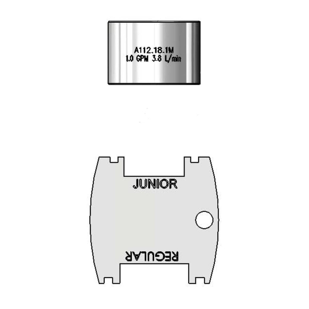 T&S BRASS PARTS T&S Brass B-0199-06-F10 1.0 GPM Vr Aerator 55/64-27UN Female Th - SKU TSB-0199-06-F10