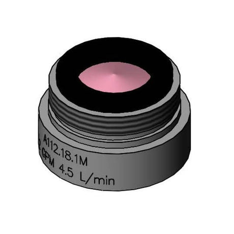 T&amp;S BRASS PARTS T&amp;S Brass B-0199-08-F12 1.2 GPM Vr Aerator 13/16-27UN Male Threads Vr Ke - SKU TSB-0199-08-F12