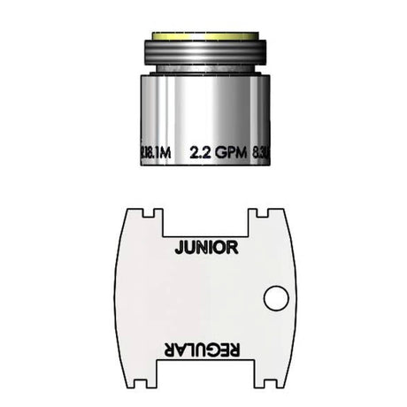 T&amp;S BRASS PARTS T&amp;S Brass B-0199-09 Aerator Vandal Resistant 2.2 GPM 15/1 - SKU TSB-0199-09