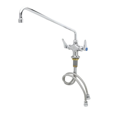 T&amp;S BRASS PARTS T&amp;S Brass B-0200-CR Double Pantry Faucet Single Hole Base - SKU TSB-0200-CR