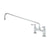 T&S BRASS PARTS T&S Brass B-0220-CR 8 Deck Mount Faucet 18 Swing Nozzle Ceramas L - SKU TSB-0220-CR