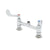 T&S BRASS PARTS T&S Brass B-0220-LN-WH4 Double Pantry Faucet 8 Deck Mount Swiv - SKU TSB-0220-LN-WH4
