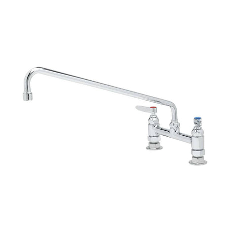 T&amp;S BRASS PARTS T&amp;S Brass B-0220 Double Pantry Faucet Deck Mount 8 Cent - SKU TSB-0220
