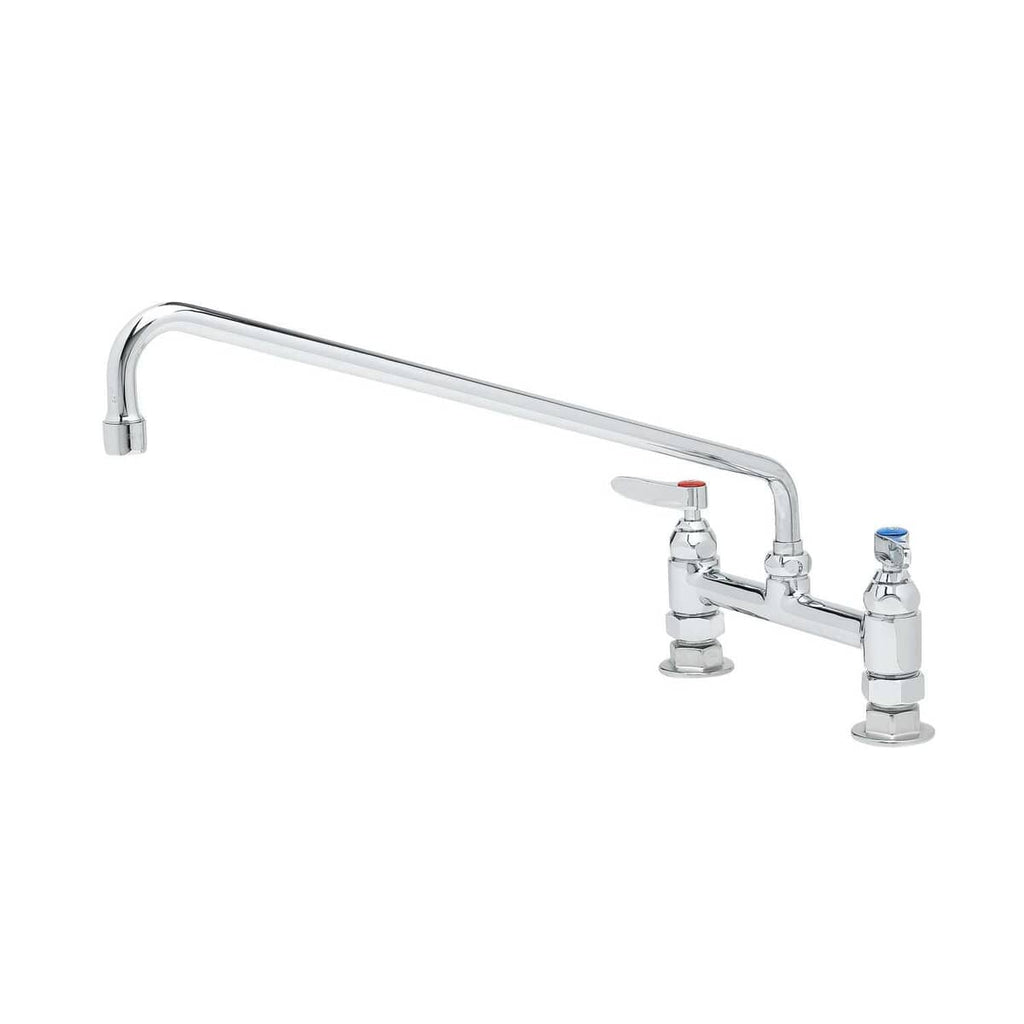 T&S BRASS PARTS T&S Brass B-0220 Double Pantry Faucet Deck Mount 8 Cent - SKU TSB-0220