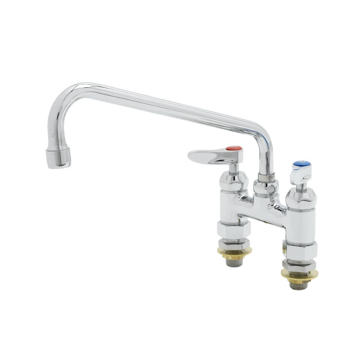 T&amp;S BRASS PARTS T&amp;S Brass B-0225-61X-CCCR 4 Double Pantry Base Faucet, Swivel Outlet, Deck - SKU TSB-0225-61X-CCCR