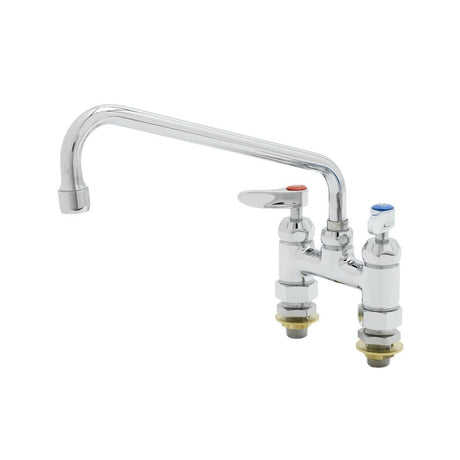 T&amp;S BRASS PARTS T&amp;S Brass B-0225-61X-CCCR 4 Double Pantry Base Faucet, Swivel Outlet, Deck - SKU TSB-0225-61X-CCCR